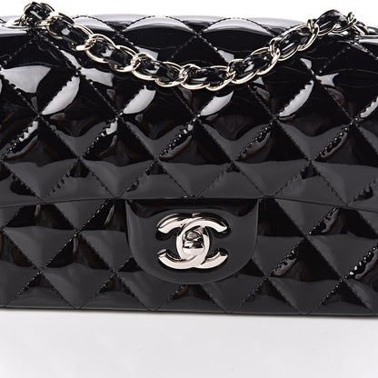 Chanel Patent Calfskin Quilted Mini Rectangular Flap Black 10 of 11