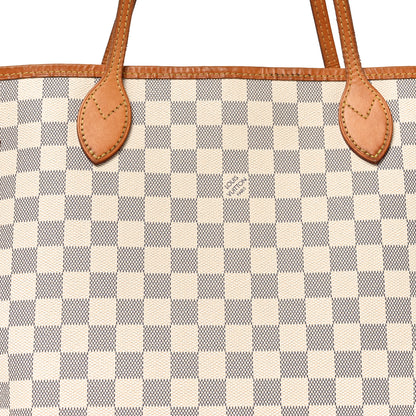 Louis Vuitton Damier Azur Neo Neverfull MM Rose Ballerine 7 of 10