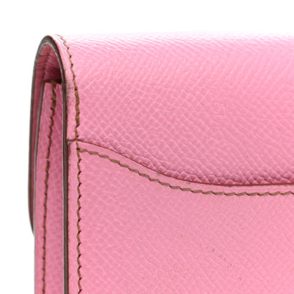 Hermes Epsom Constance Short Wallet 5P Pink 17 of 17