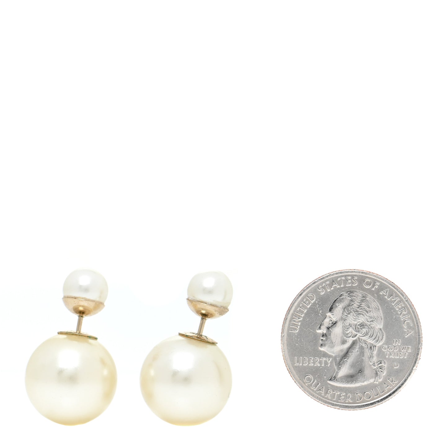Pearl Mise En Dior Tribal Earrings Gold