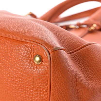 Prada Vitello Daino Tote Papaya 9 of 11