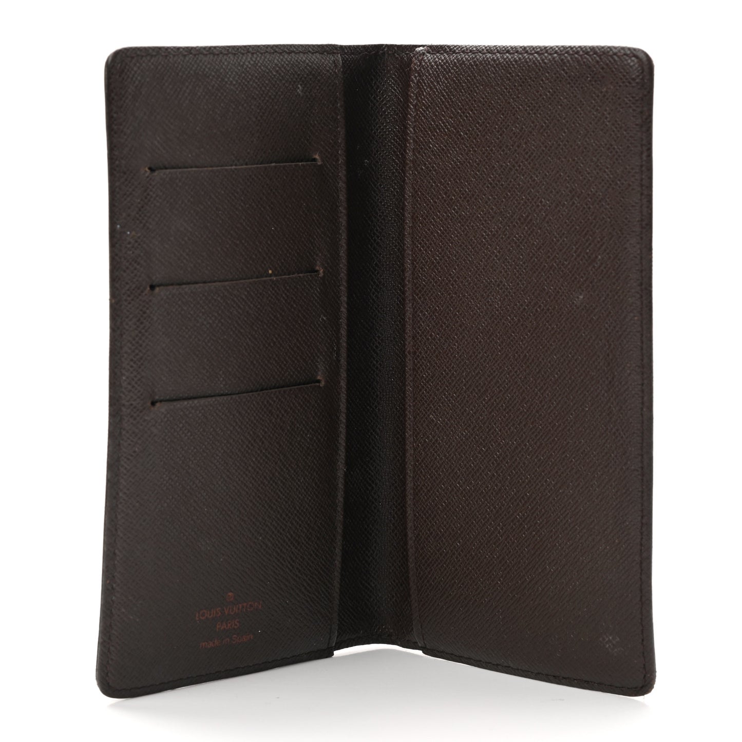 Damier Ebene Checkbook Cover Wallet