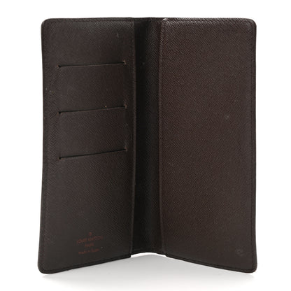 Louis Vuitton Damier Ebene Checkbook Cover Wallet 5 of 9