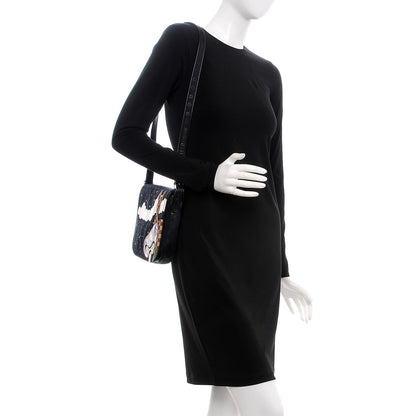 Louis Vuitton Satin Mini Monogram Conte De Fees Patchwork Musette Black 2 of 6