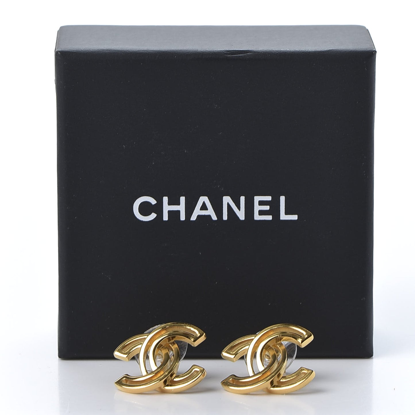Metal Obazine CC Earrings Gold