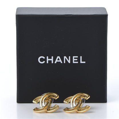Chanel Metal Obazine CC Earrings Gold 5 of 5