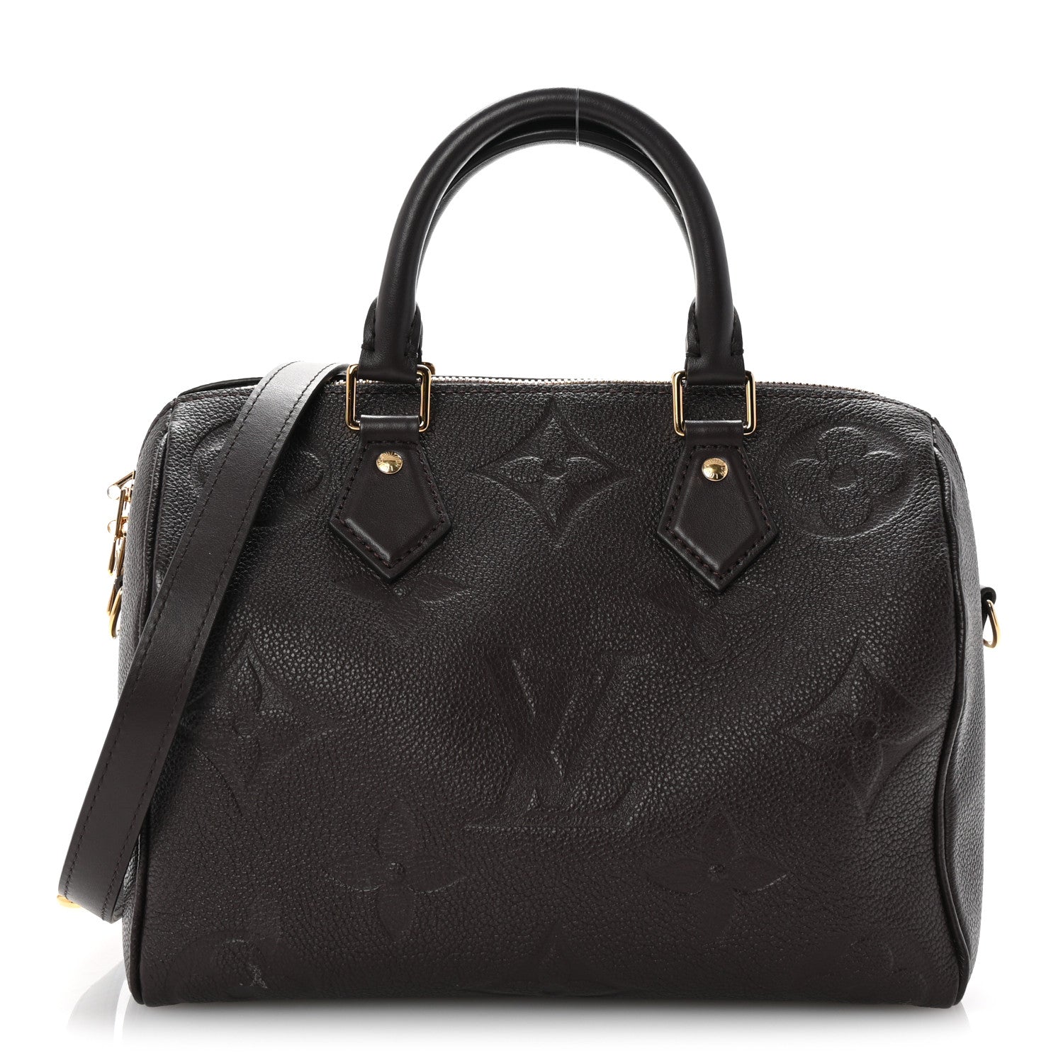 Louis Vuitton Empreinte Monogram Giant Speedy Bandouliere 25 Chocolate 1 of 9