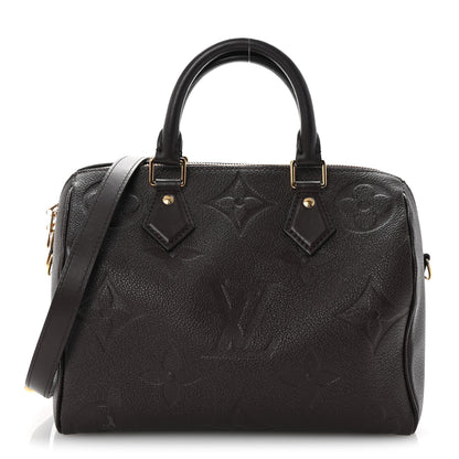 Louis Vuitton Empreinte Monogram Giant Speedy Bandouliere 25 Chocolate 1 of 9