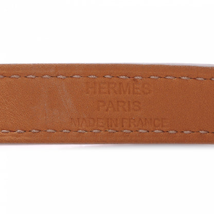 Hermes Epsom Kelly Double Tour Bracelet M Rose Jaipur 3 of 5