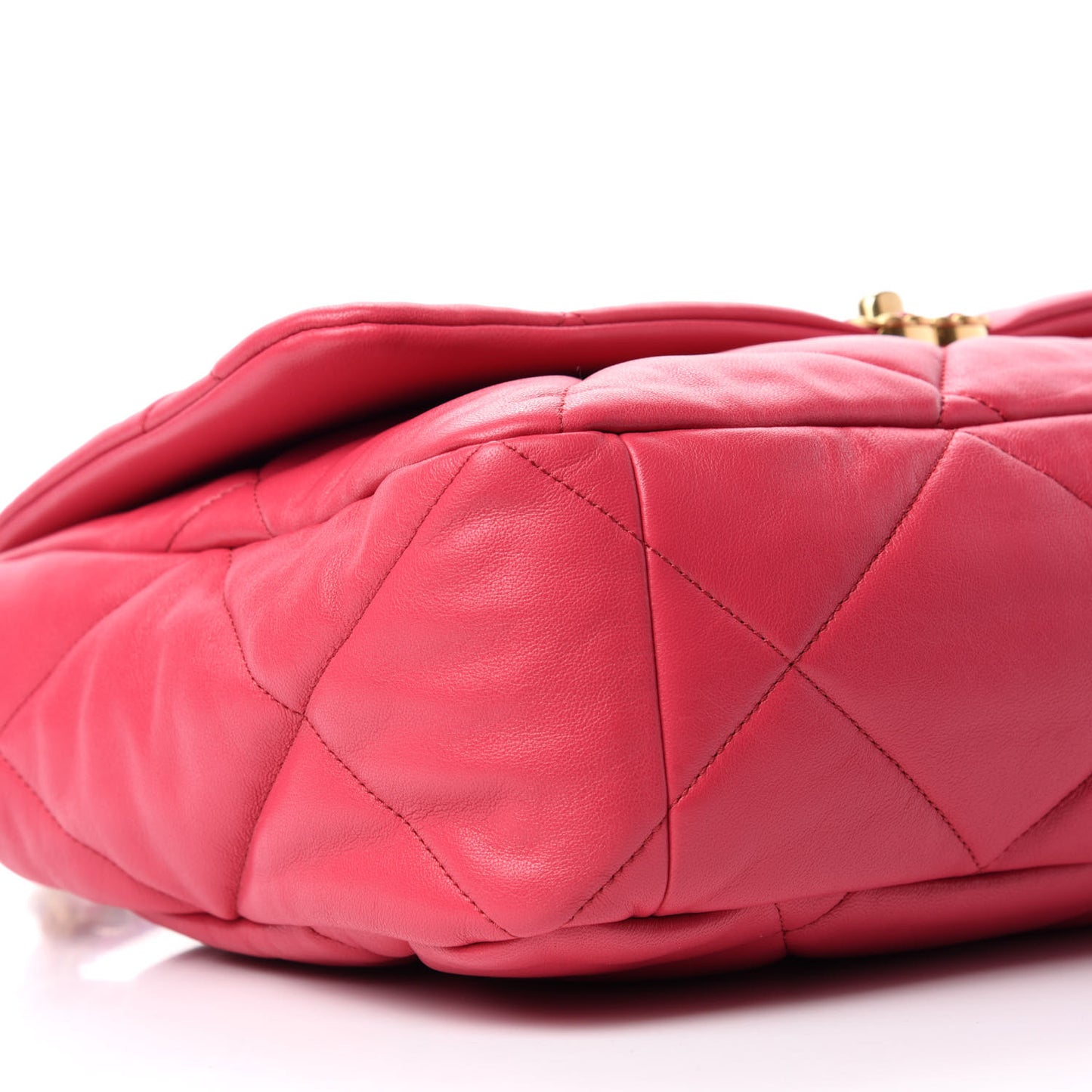 Goatskin Quilted Maxi Chanel 19 Flap Pink