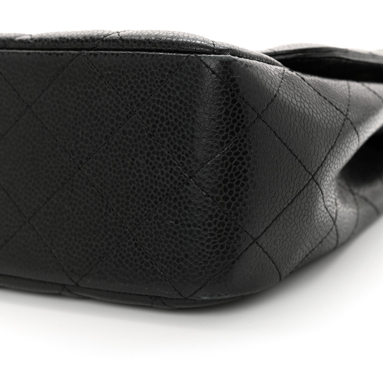 Chanel Caviar Quilted Jumbo Single Flap Black 10 of 13