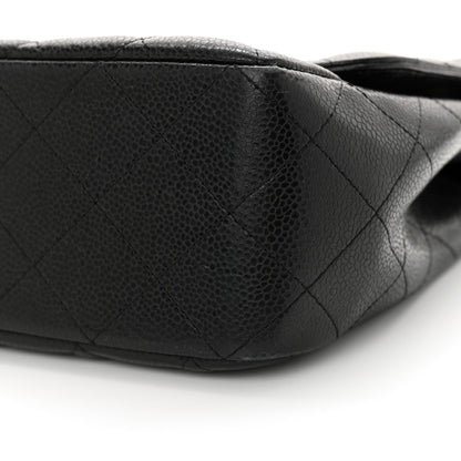 Chanel Caviar Quilted Jumbo Single Flap Black 10 of 13