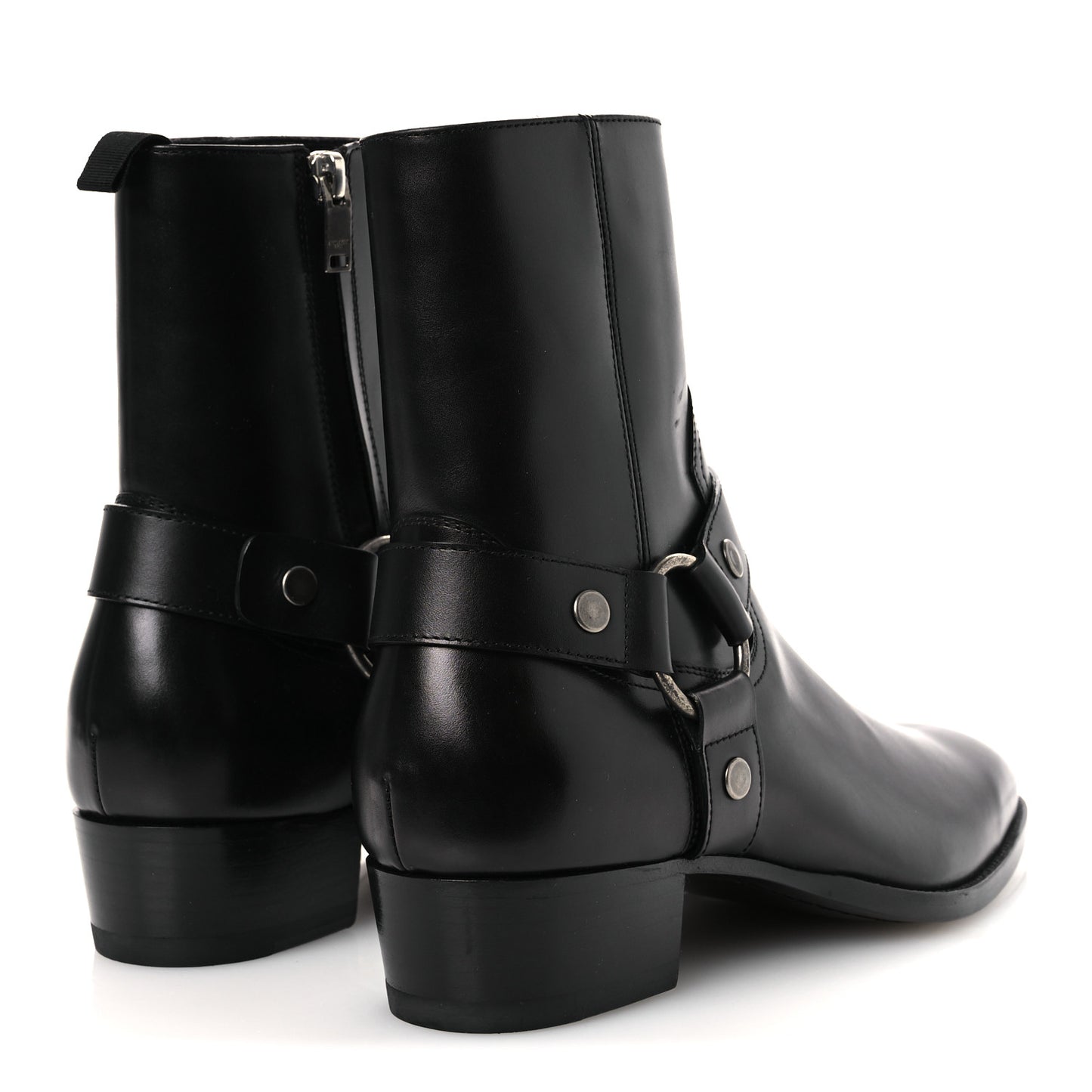 Calfskin Mens Wyatt Marrakesh Harness Ankle Boots 40 Black