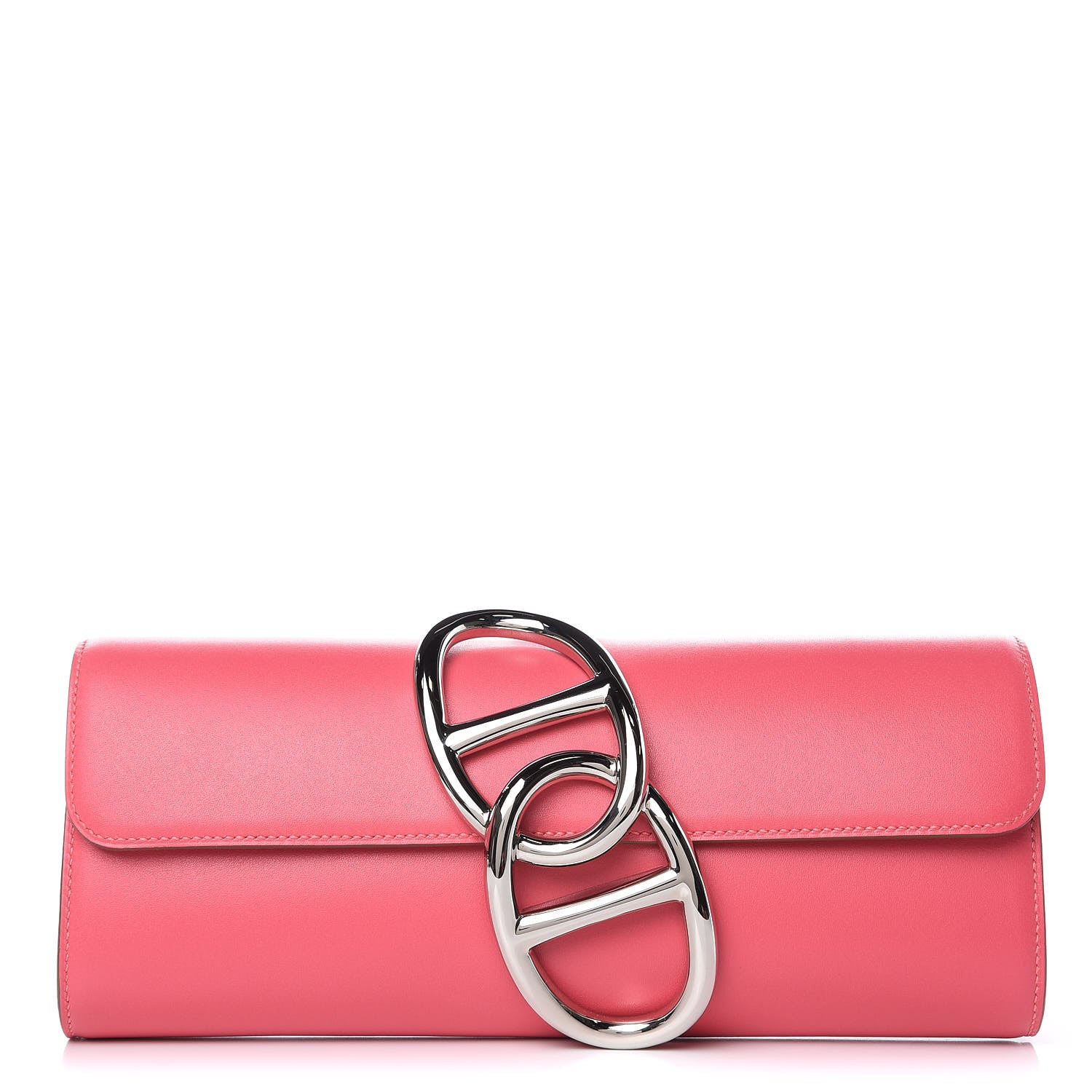 Hermes Tadelakt Egee Clutch Rose Lipstick 1 of 11