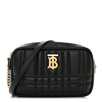 Burberry Calfskin Quilted Small Lola Camera Bag Black 1 of 10