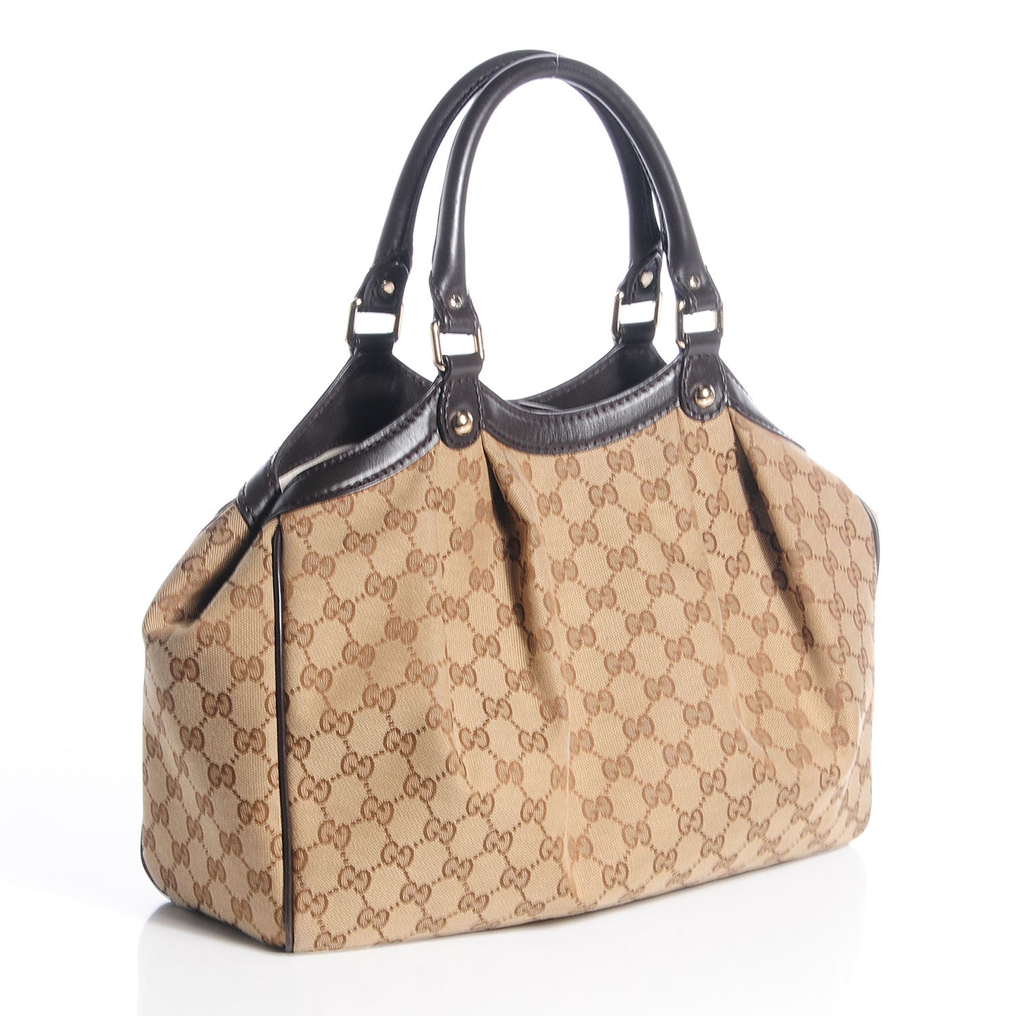 Monogram Medium Sukey Tote Dark Brown