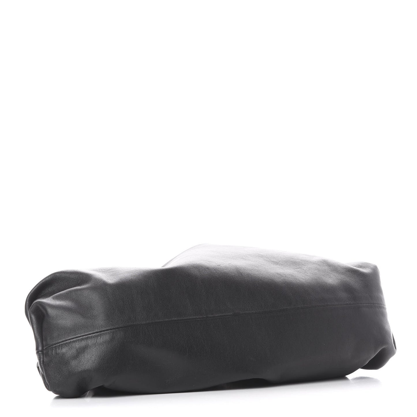 Smooth Butter Calf The Pouch Oversized Clutch Black