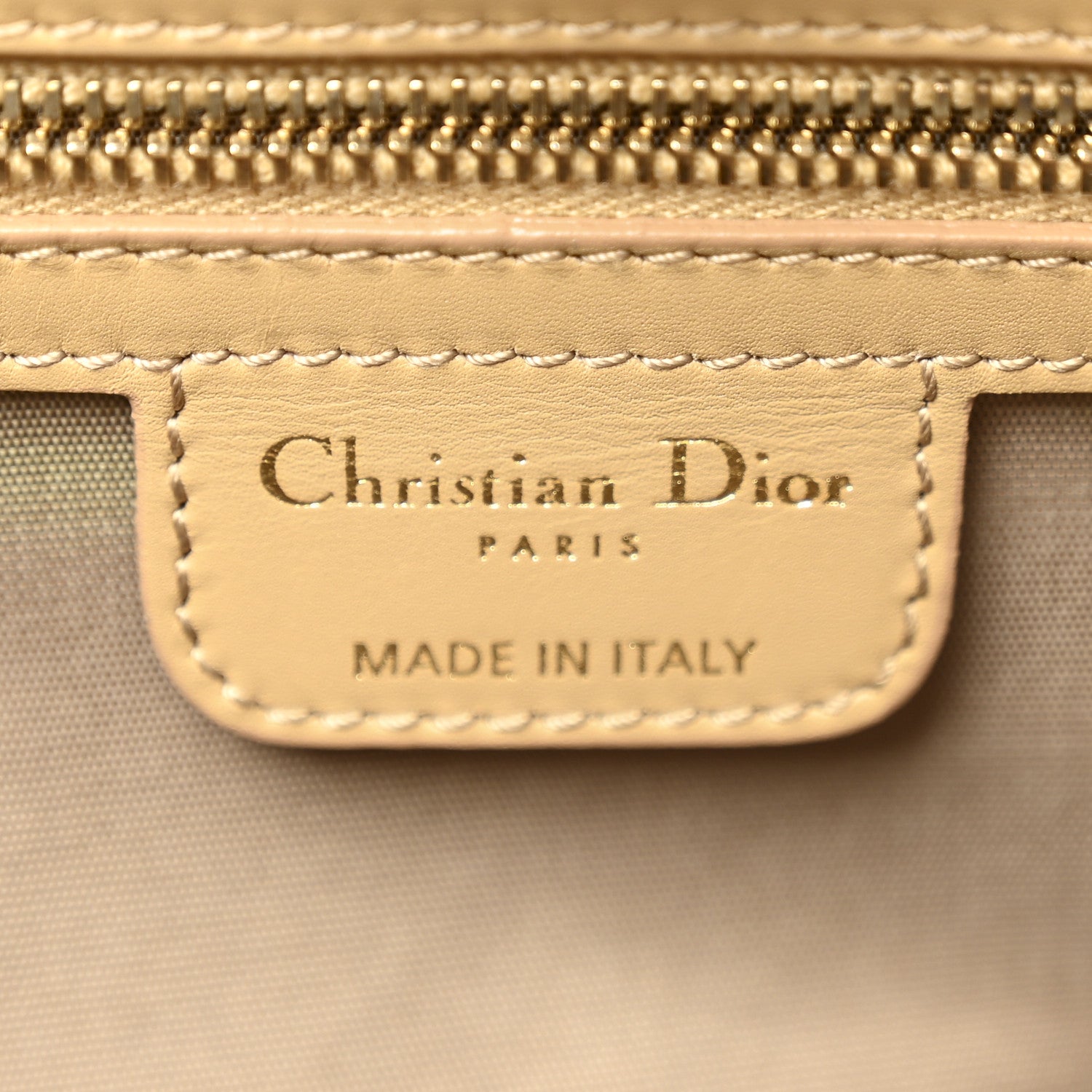 Christian Dior Coated Canvas Cannage Small Panarea Tote Beige 6 of 14