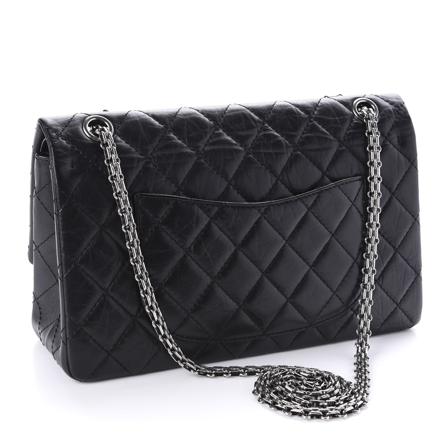 Chanel Aged Calfskin Quilted 2.55 Reissue 226 Flap Black 3 of 10