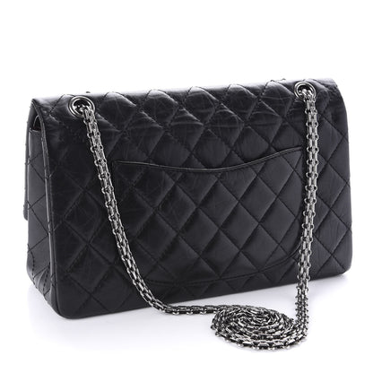 Chanel Aged Calfskin Quilted 2.55 Reissue 226 Flap Black 3 of 10