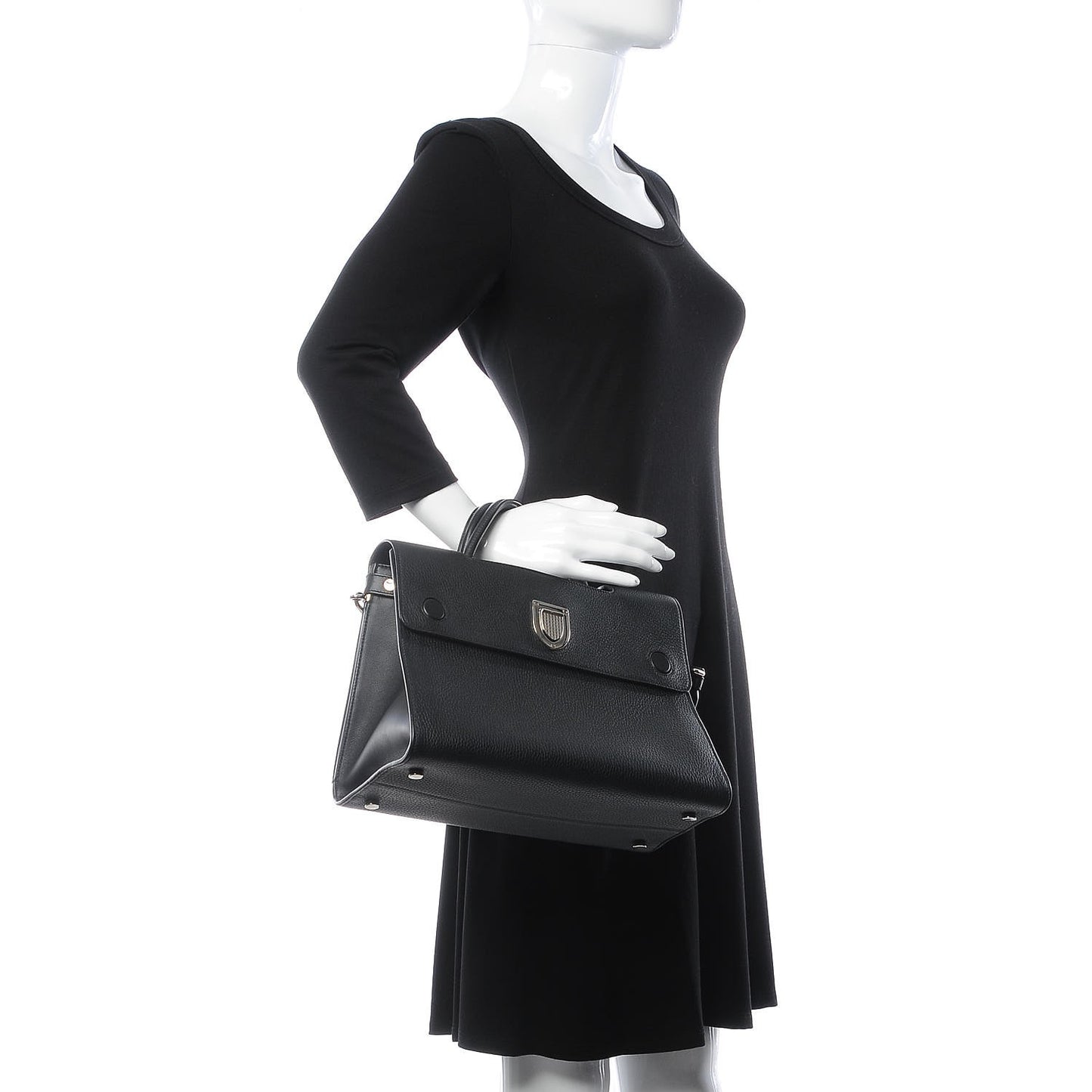 Bullcalf Medium Diorever Flap Black