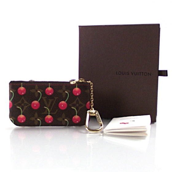 Cherry Monogram Cerises Key Cles Change Purse