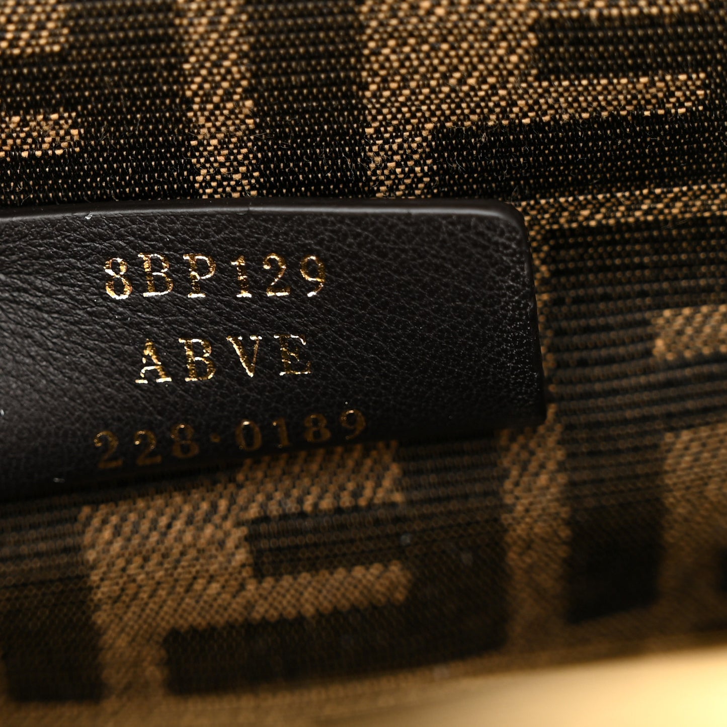 Shiny Nappa Small Fendi First Black