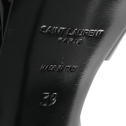Saint Laurent Patent Tribute 75 Platform Sandals 39 Black 8 of 11