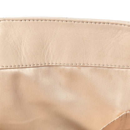 Chanel Lambskin Quilted East West Tote Ivory 9 of 18