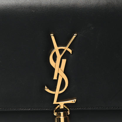Saint Laurent Calfskin Classic Monogram Tassel Clutch Black 7 of 14