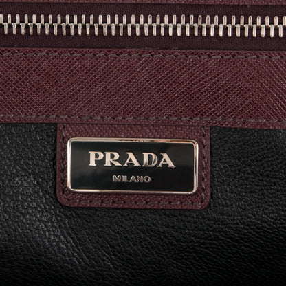 Prada Saffiano Travel Briefcase Granato 6 of 6