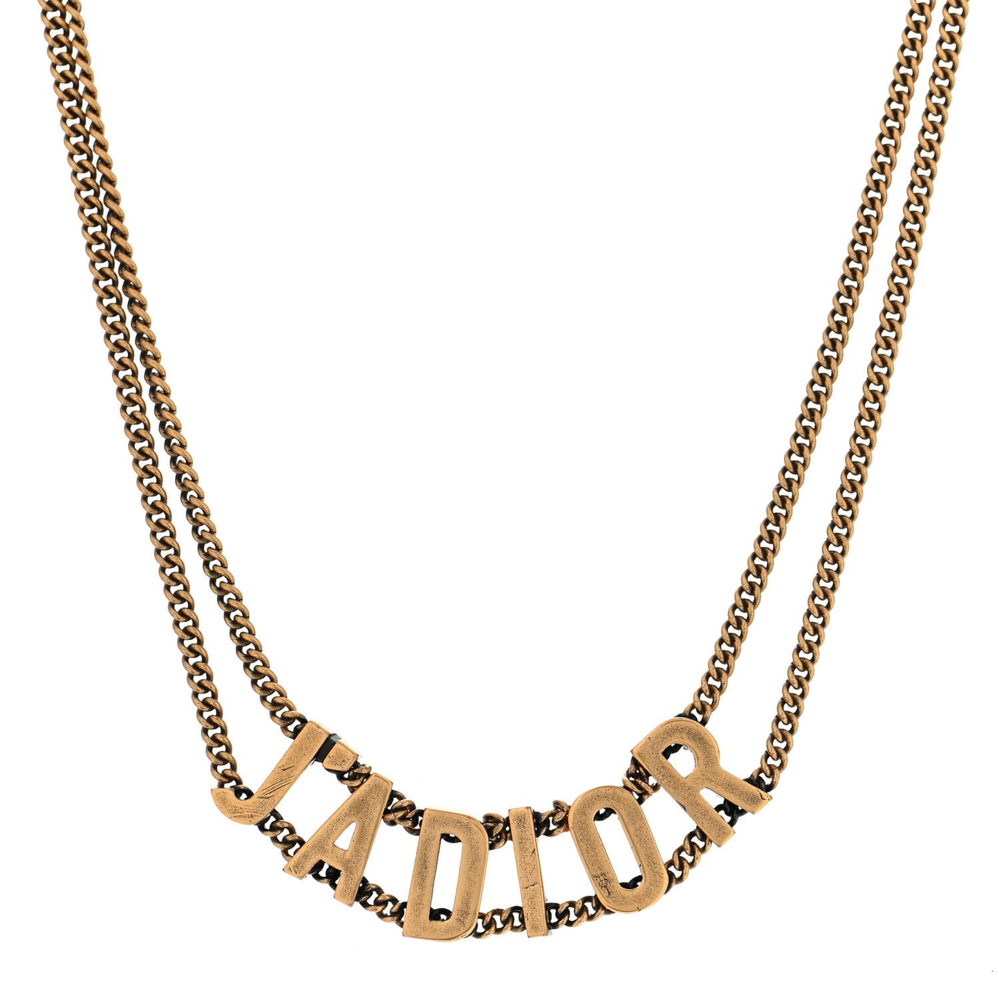 Metal J'Adior Choker Necklace Aged Gold