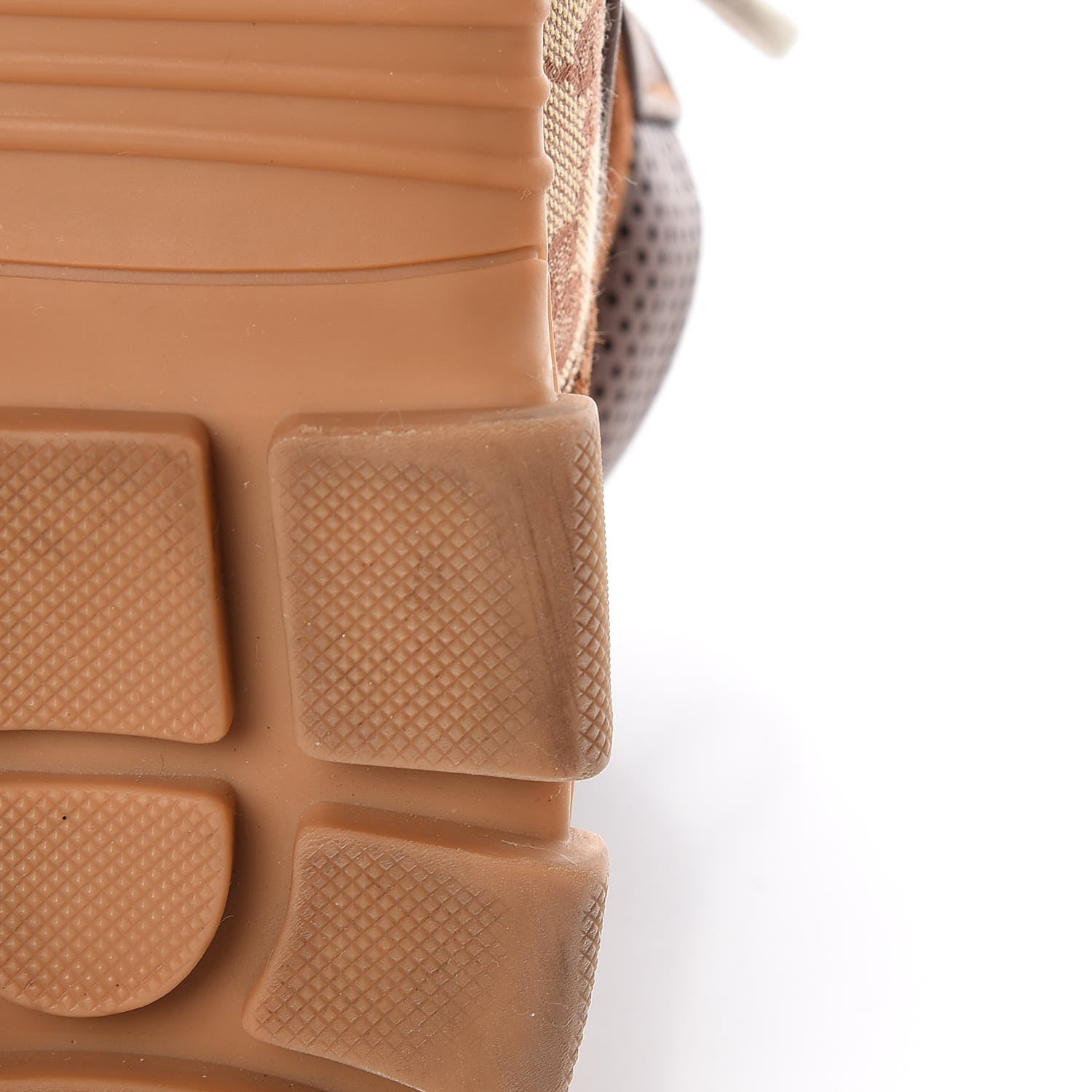Gucci X SEGA Suede Calfskin GG Monogram Mens Flashtrek High-Top Sneakers 8 New Cuir Beige Ruggine 11 of 14