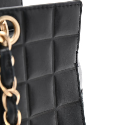 Chanel Calfskin Quilted CC Chocolate Bar Shoulder Bag Black 11 of 14