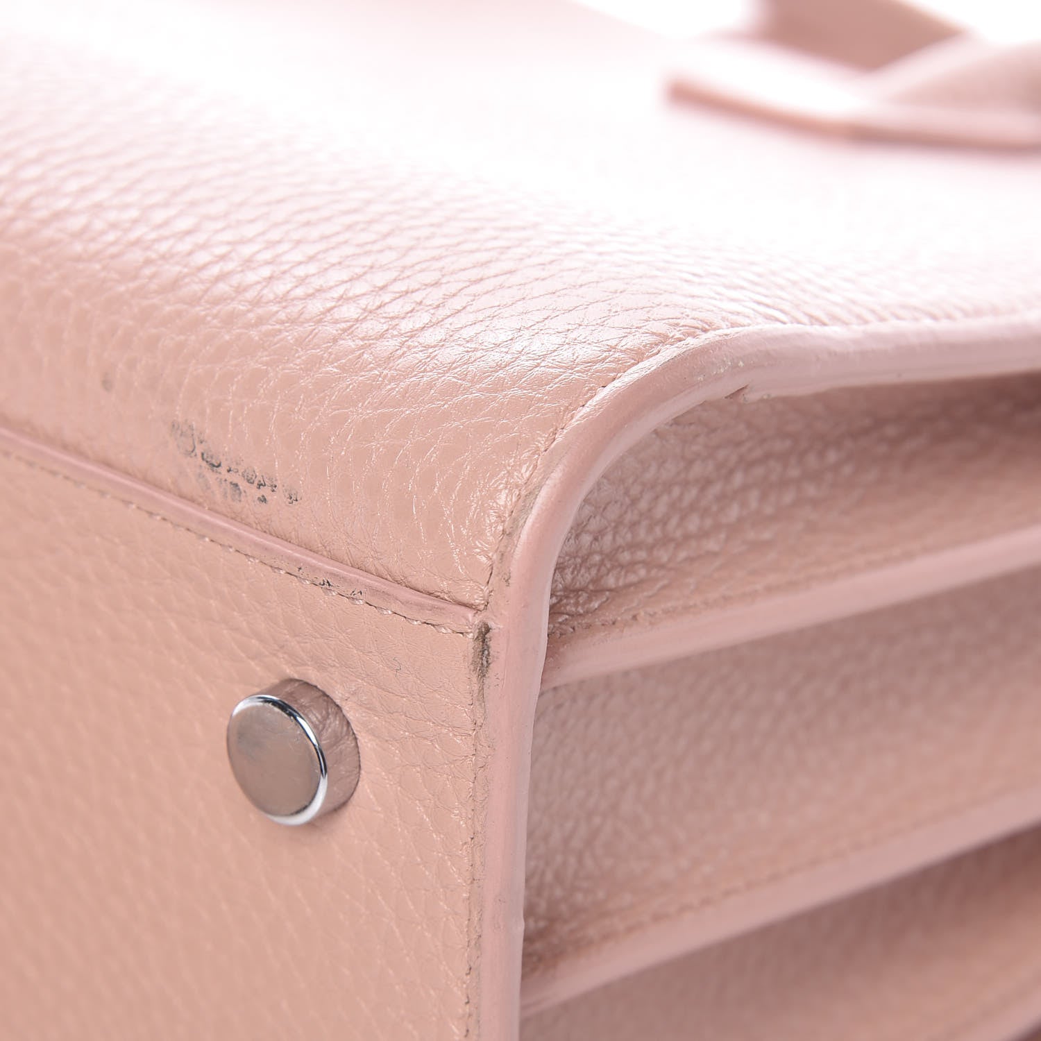 Saint Laurent Grained Calfskin Baby Sac De Jour Antique Rose 10 of 18