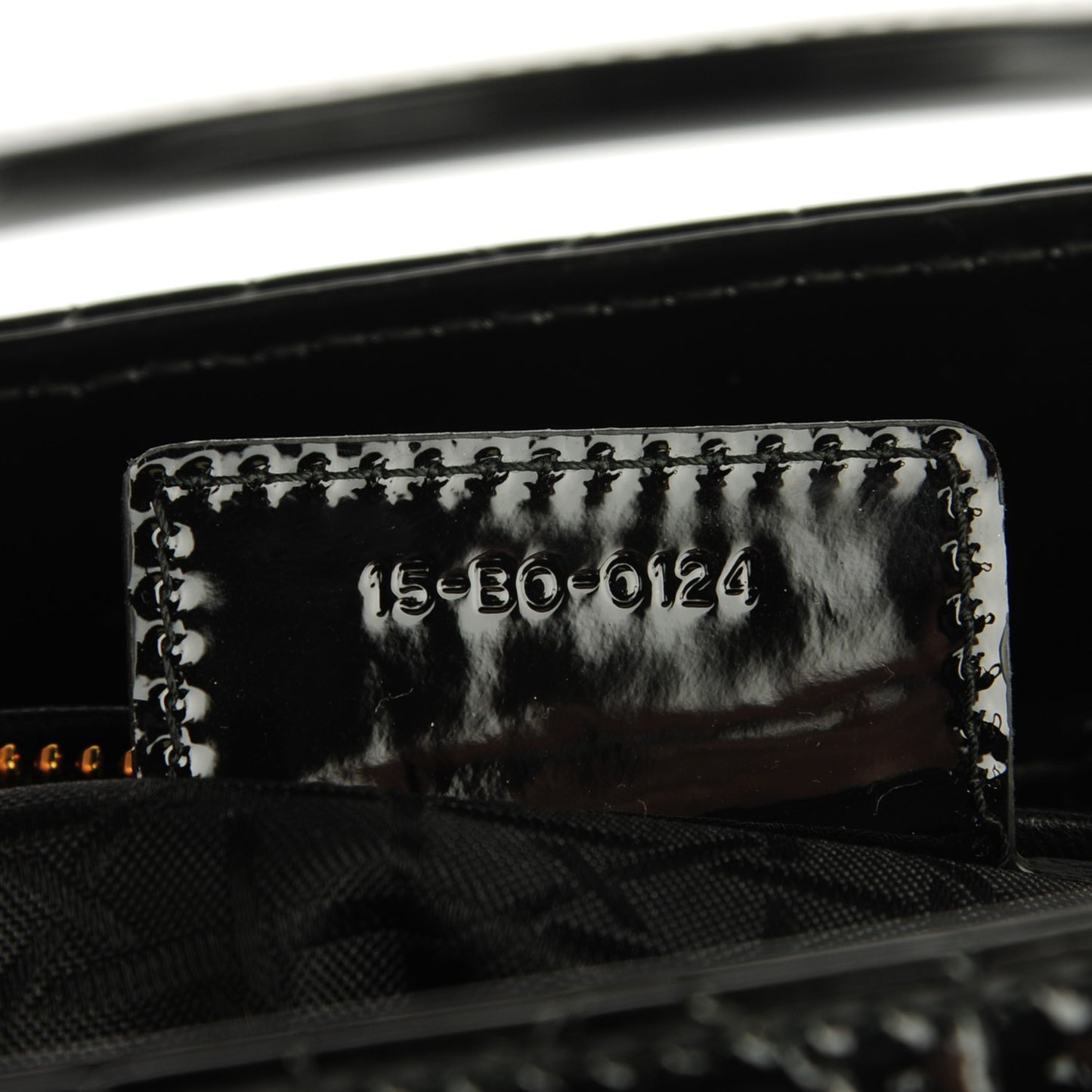 Patent Cannage Medium Lady Dior Black