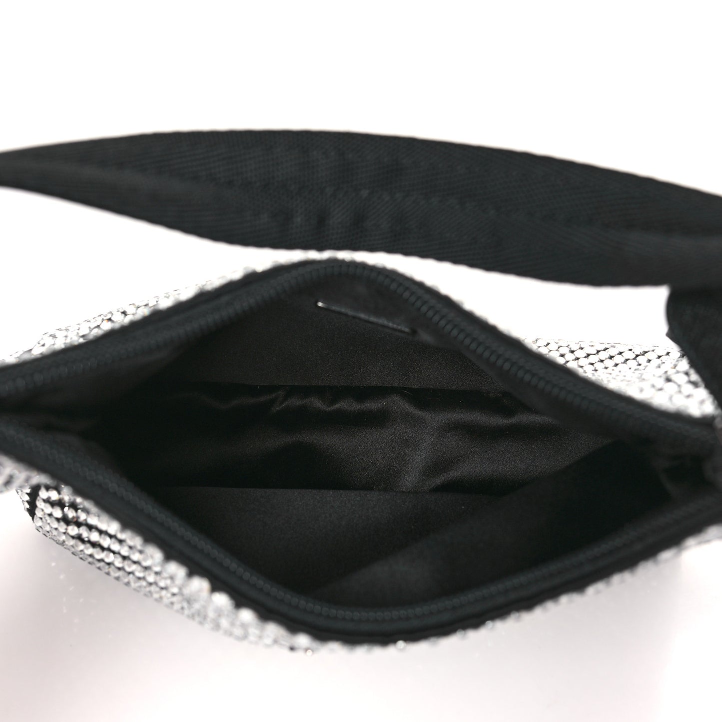 Satin Crystal Mini Re-Edition 2000 Bag Cristal
