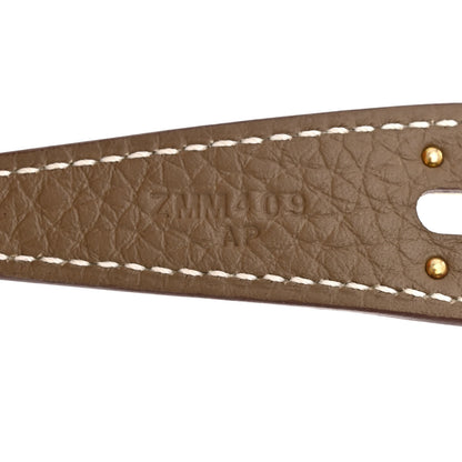 Hermes Taurillon Clemence Lindy 26 Etoupe 7 of 11