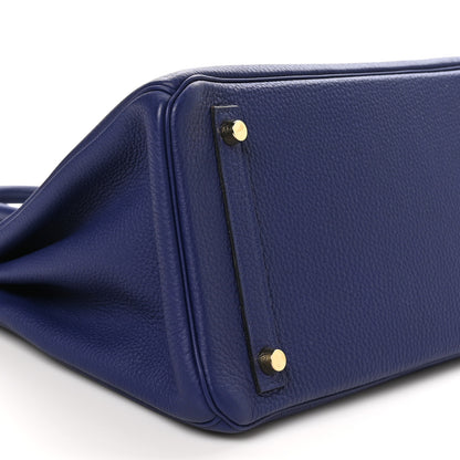 Hermes Togo Birkin 30 Bleu Encre 9 of 10