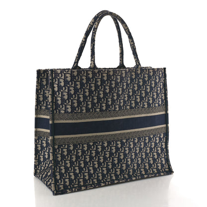 Christian Dior Oblique Large Book Tote Blue Multicolor 2 of 15