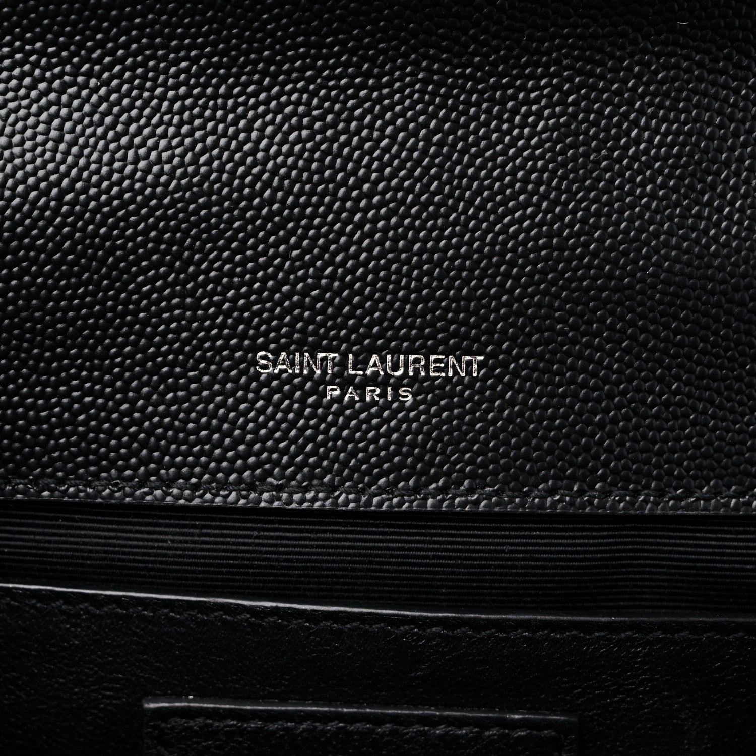 Saint Laurent Grain De Poudre Textured Mixed Matelasse Triquilt Medium Monogram Satchel Black 6 of 10