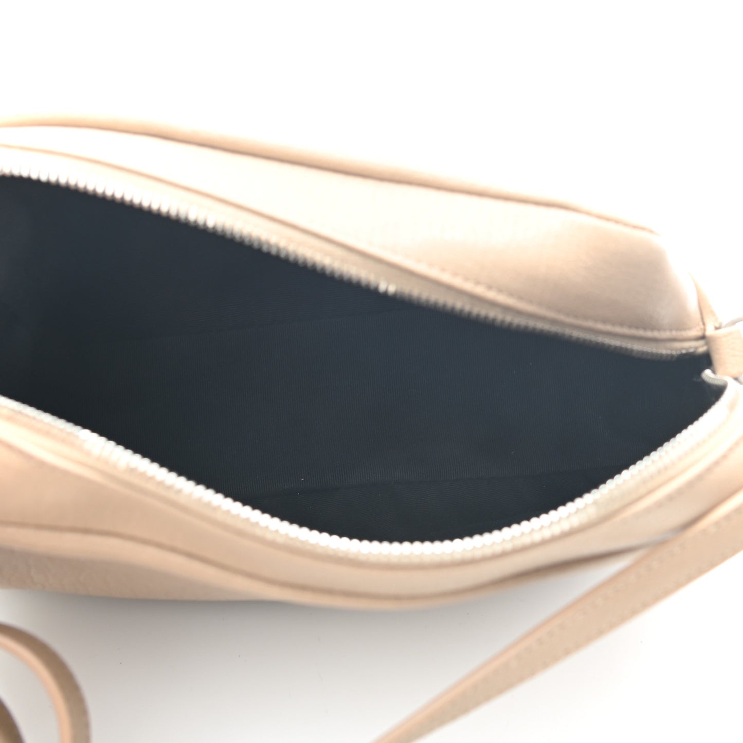 Lambskin Monogram Small Lou Camera Bag Dark Beige