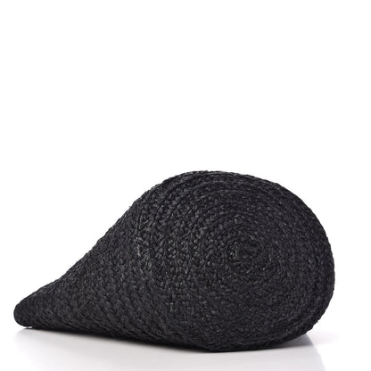 Saint Laurent Raffia Medium Panier Bag Black 4 of 9
