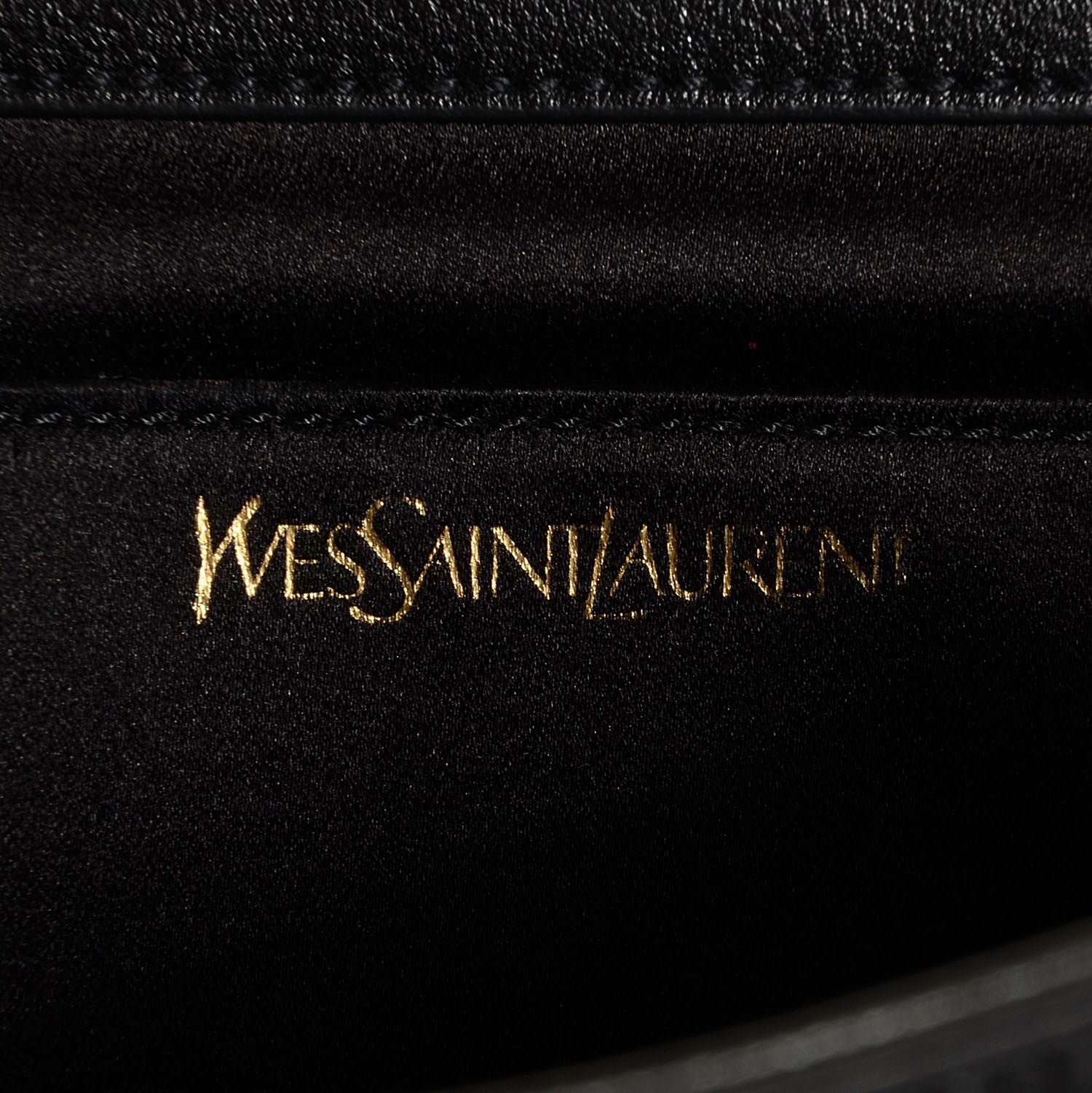 Saint Laurent Calfskin Monogram Large Belle De Jour Clutch Black 6 of 7