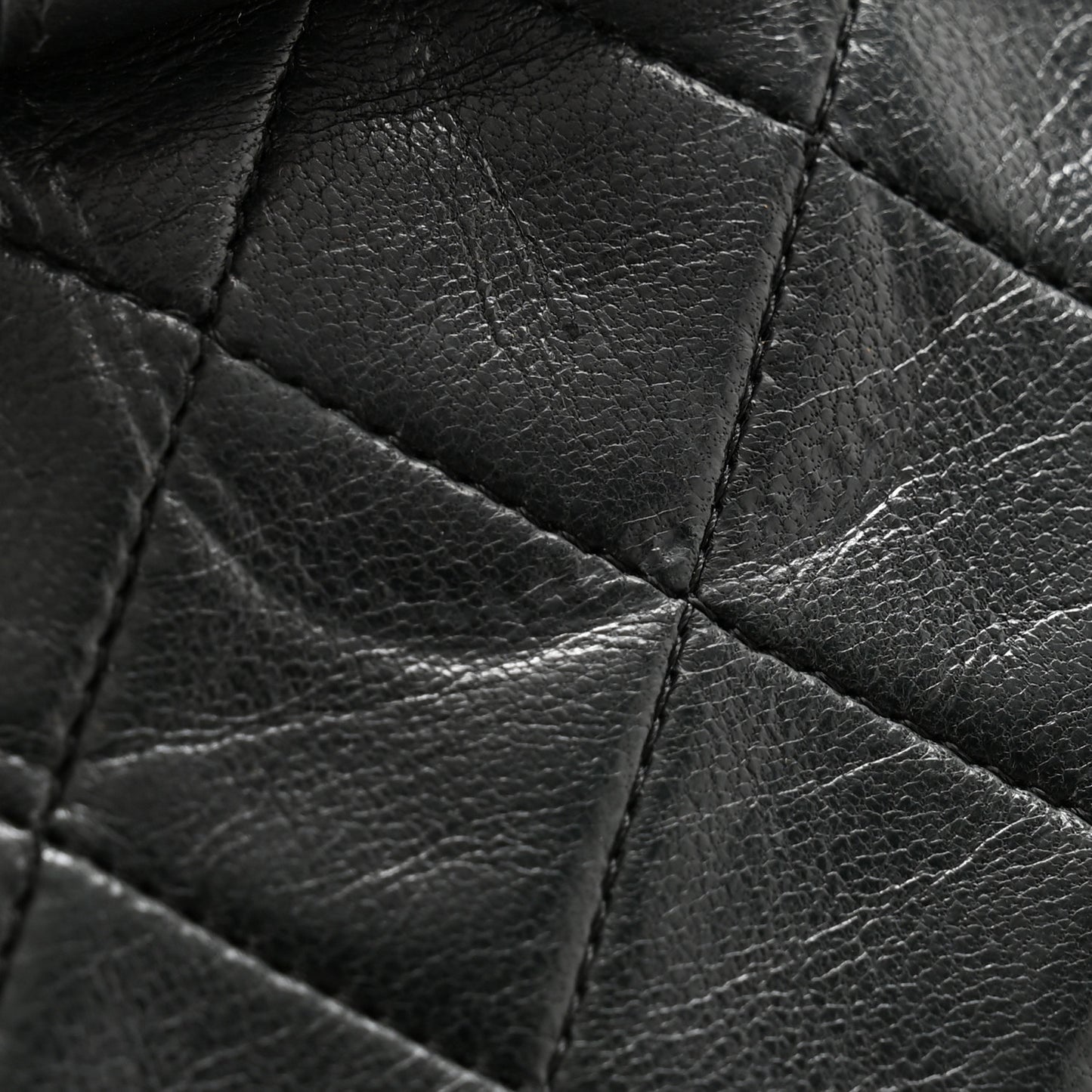 Lambskin Quilted CC Large Clutch Black