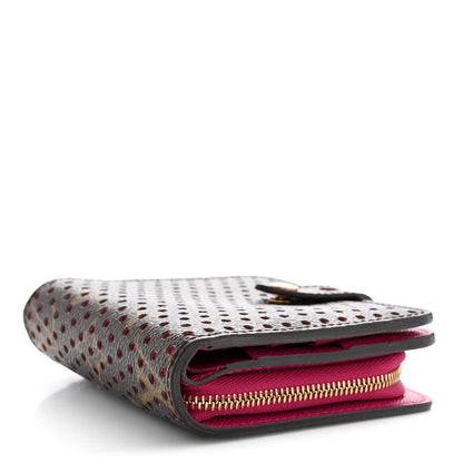 Louis Vuitton Monogram Perforated Compact Zipped Wallet Fuchsia 4 of 8
