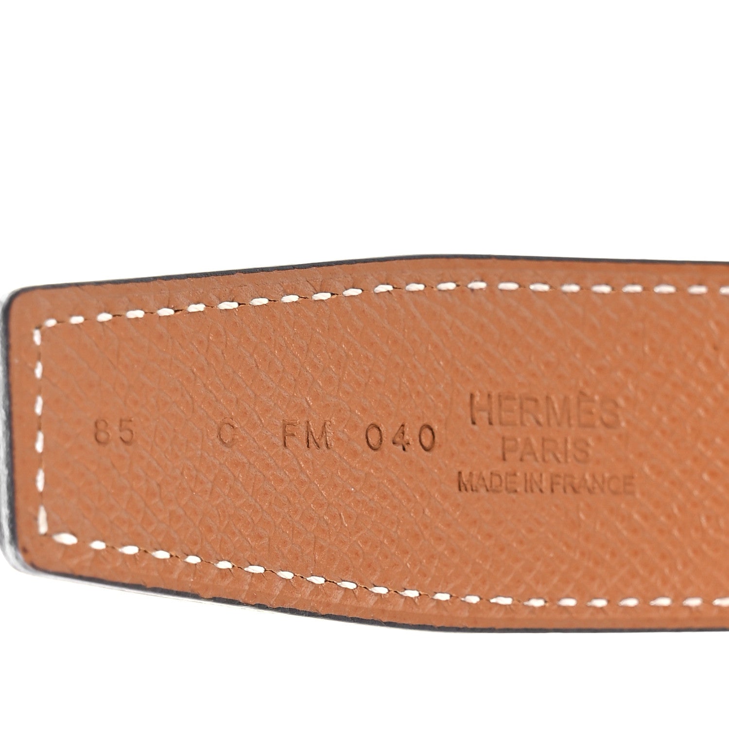 Hermes Epsom 32mm Rythme Belt 85 34 Rouge H Gold 4 of 6