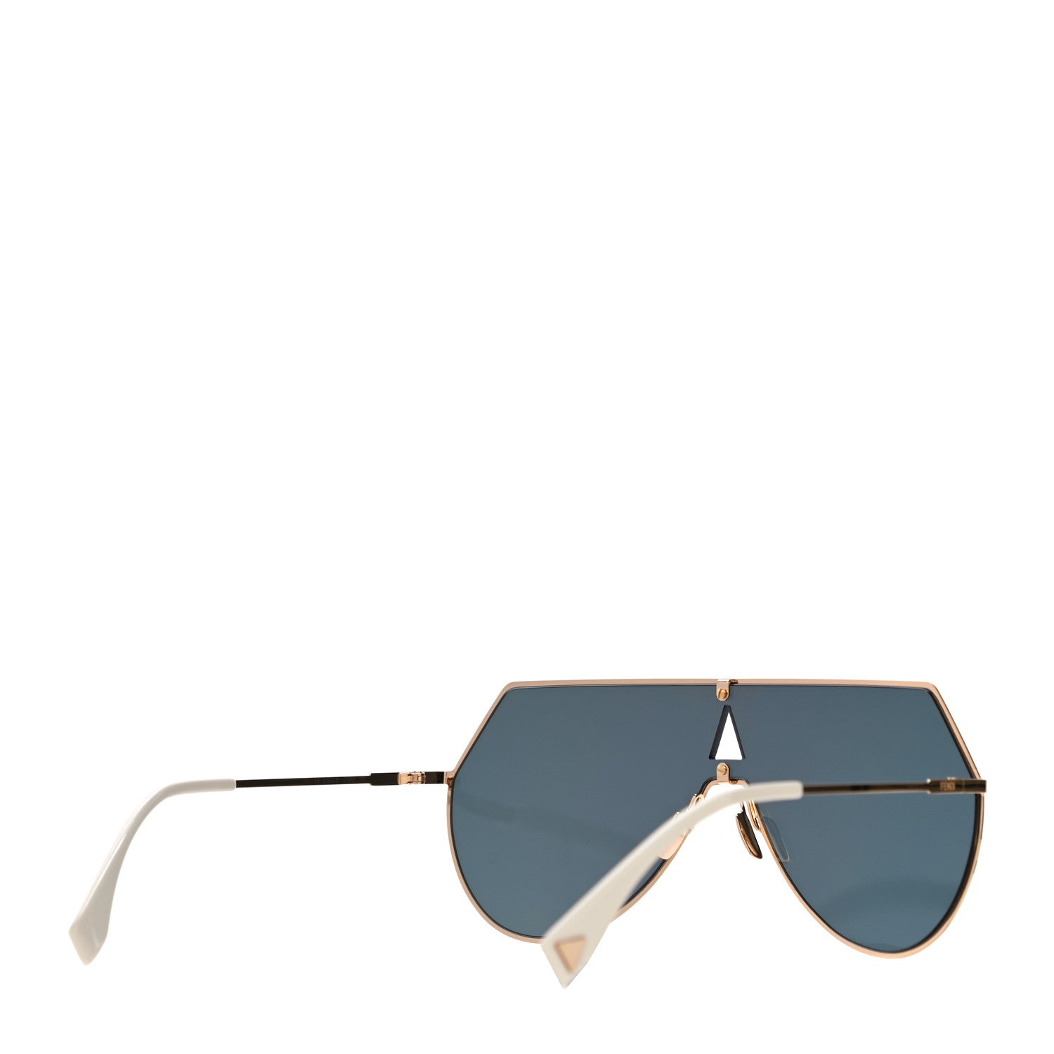 Fendi Metal Mirrored Eyeline Sunglasses FF 0193/S Matte Gold 3 of 7
