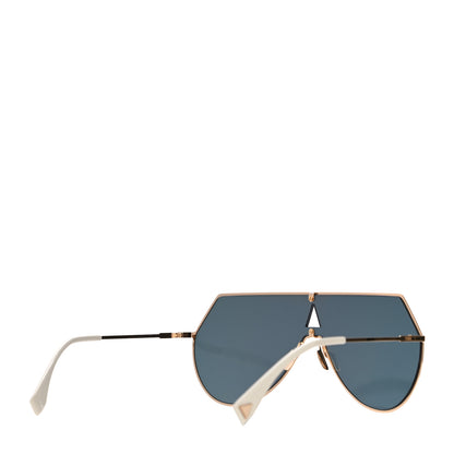 Fendi Metal Mirrored Eyeline Sunglasses FF 0193/S Matte Gold 3 of 7