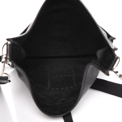 Hermes Taurillon Clemence Evelyne II PM Black 7 of 15